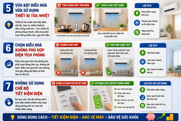 Dùng điều hoà tối ưu nhất