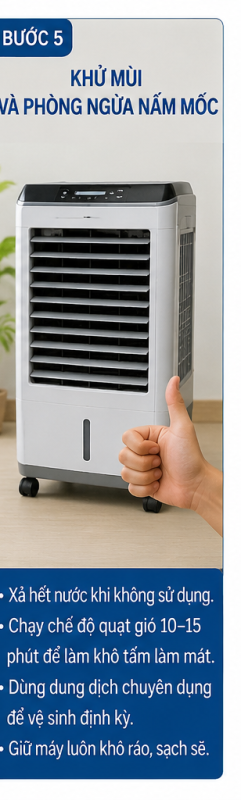 các bước vệ sinh quạt điều hoà
